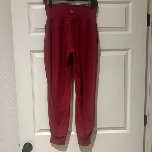Athleta Salutation High Rise Jogger, Maroon, Size Small - Picture 3 of 6